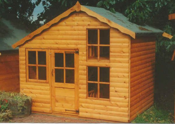 Upstairs Downstairs Wooden Childrens Playhouse by Pinelap Sheds | Bradford